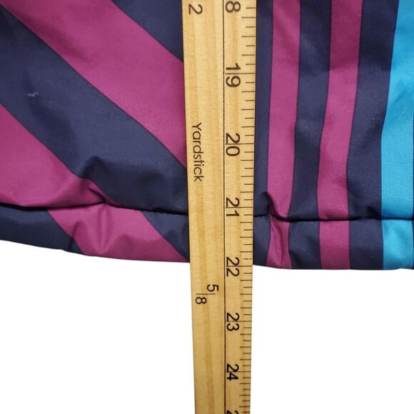 THE NORTH FACE Jacket GIRLS 10-12 Blue Colors Geometric Hooded Full Zip HYVENT - Picture 10 of 11